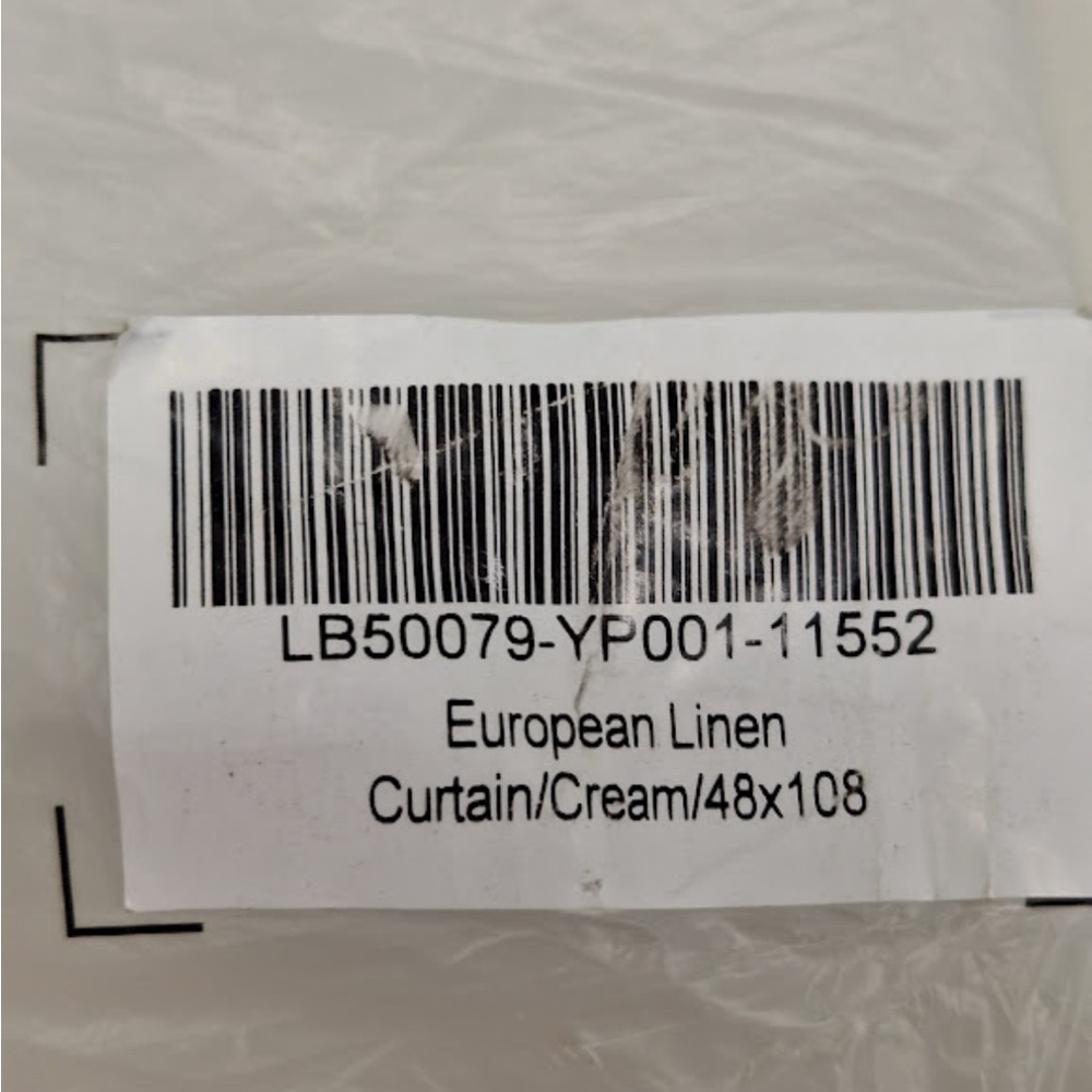 NWOT QUINCE Set Of 2 48x108 European Linen Curtains Cream 9153 - Picture 8 of 9